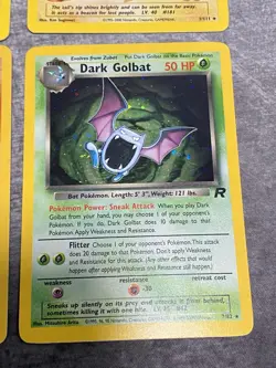 Vintage Pokemon Card Holo Rare Lot (MP-HP)- Clefairy, Tentacruel, Golbat - Image 5