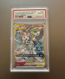 PSA 10 GARDEVOIR SYLVEON GX 031/055 | Tag Team Full Art Graded Pokemon Card - Image 1