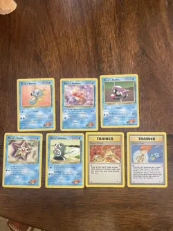Pokemon Cards Gym Heroes Common And Uncommon LP/NM Lot 41 Total Cards - Image 2