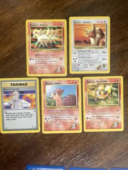 Pokemon Cards Gym Heroes Common And Uncommon LP/NM Lot 41 Total Cards - Image 4