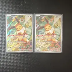 Eevee prismatic etb promo Pokemon TCG Card Lot - 2 Cards - Image 1