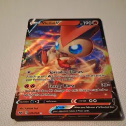 *MINT* 🔥 Victini V 025/202 Ultra Rare Sword & Shield Holo Pokemon Card NM - Image 3