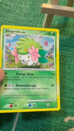 2009 Shaymin 38/127 Platinum Holo Rare Swirl NM Pokemon TCG Card - Image 2