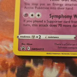 Pokemon Sylveon Unit Card SWSH211 Promo Holo SWSH: Sword & Shield Mizue - Image 2