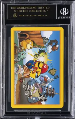 2016 MARIO PIKACHU PLAYING CARDS POKEMON CENTER 9 OF DIAMONDS BGS 10 BLACK LABEL - Image 2