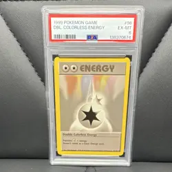 Pokemon Double Colorless Energy 96/102 Base Set PSA 6 Graded Card - Image 1
