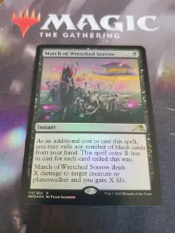 MTG. March of Wretched Sorrow. Foil. Kamigawa: Neon Dynasty. Nm - Image 1