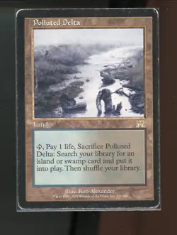 MTG Polluted Delta Onslaught 321/350 Played - Image 1