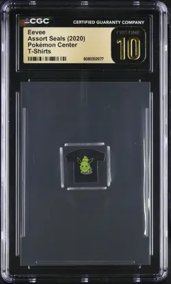 Eevee - 2020 Pokemon Center Assort Seals (T-Shirts) - CGC Pristine 10 - Image 1