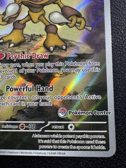 Pokemon Alakazam Pokemon Center Exclusive Mega Evolution Promo 009 Full Art Holo - Image 3