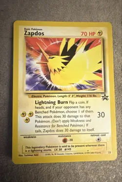 Zapdos 23/53 Wotc Promo Regular Pokemon TCG - Image 1