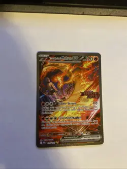 Pokemon TCG Team Rockets Moltres EX Card 229/182 Stamped Destined Rivals SIR - Image 1