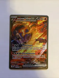 Pokemon TCG Team Rockets Moltres EX Card 229/182 Stamped Destined Rivals SIR - Image 2