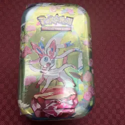 Pokemon TCG Scarlet & Violet Prismatic Evolutions Mini Tin SEALED NEW Sylveon - Image 1