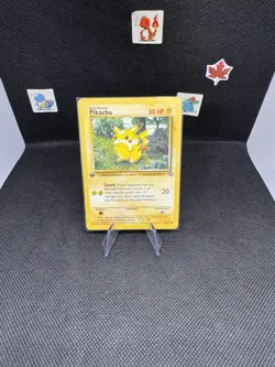 Pokemon - Pikachu - 60/64 - WOTC Jungle - 1st Edition - Common Non-Holo MP/HP - Image 1
