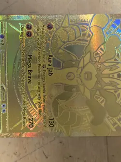 Pokemon TCG Mega Evolution #188/132 Mega Lucario ex Gold Hyper Rare Pack Fresh - Image 4