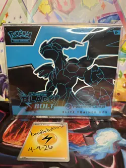 Pokemon TCG S&V Black Bolt Pokemon Center ETB Elite Trainer Box - Sealed - Image 1