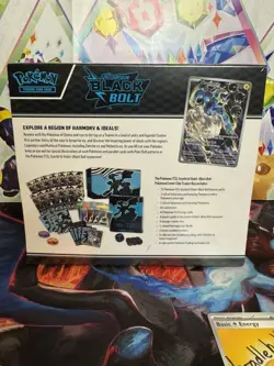 Pokemon TCG S&V Black Bolt Pokemon Center ETB Elite Trainer Box - Sealed - Image 3