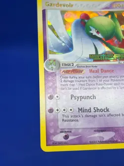 2005 Pokemon EX Emerald Gardevoir 4/106 Stamped Reverse Holo Rare DMG/CREASED - Image 5