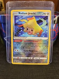 Pokemon Radiant Jirachi 120/195 Silver Tempest Radiant Rare Holo Basic 90 HP - Image 1