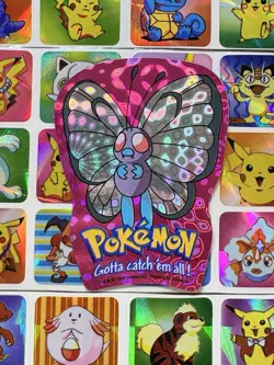 Pokemon Butterfree Holo Vintage Pocket Monsters Vending Machine Sticker Konica - Image 2
