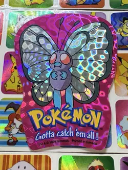 Pokemon Butterfree Holo Vintage Pocket Monsters Vending Machine Sticker Konica - Image 3