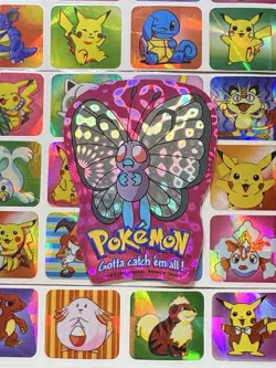Pokemon Butterfree Holo Vintage Pocket Monsters Vending Machine Sticker Konica - Image 4