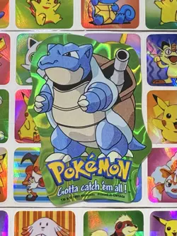 Pokemon Blastoise Holo Vintage Pocket Monsters Vending Machine Sticker 98 Konica - Image 2