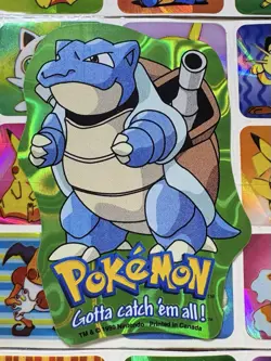 Pokemon Blastoise Holo Vintage Pocket Monsters Vending Machine Sticker 98 Konica - Image 3