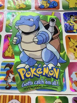 Pokemon Blastoise Holo Vintage Pocket Monsters Vending Machine Sticker 98 Konica - Image 4