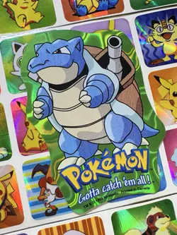 Pokemon Blastoise Holo Vintage Pocket Monsters Vending Machine Sticker 98 Konica - Image 5