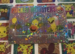 Pokemon Charizard Vintage Pocket Monsters Vending HOLO Prism Sticker 99 Nintendo - Image 3