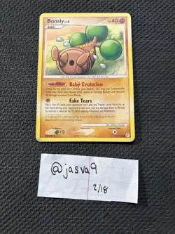 Bonsly #71 Pokemon Diamond & Pearl – AS IS in Picture – SHIPS ASAP - Image 1