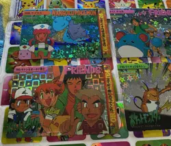 Pokemon Vintage Pocket Monsters Vending HOLO Prism (4x) Stickers 1998 Nintendo - Image 5