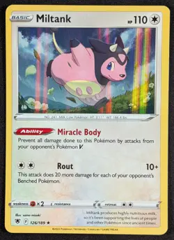 Miltank 2022 Astral Radiance Holo Rare Pokemon Card 126/189 (NM) - Image 1