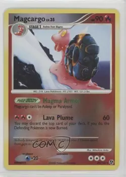 Magcargo Reverse Foil Pokemon Diamond & Pearl Great Encounters #45 2008 - Image 1
