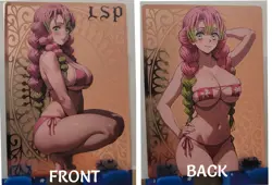 Mitsuri Kanroji Double Sided Gold Metal Card LSP Goddess Story Waifu #109/200 - Image 1