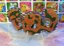 Pokemon Vintage Pocket Monsters Vending HOLO Prism Sticker 90s Nintendo Geodude - Image 2