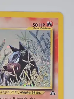 Pokemon TCG Houndour 5/75 Holo Unlimited Neo Discovery NM Rare Swirl - Image 5