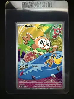 Rowlet MEP043 First Partner Illustration Rare Promo 30th Anniversary NM - Image 5