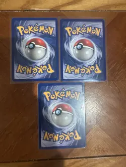 Pokemon Fossil Gambler 60/62 1st Edition LP-MP X 3 - Image 2