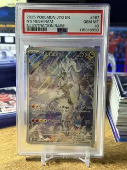 2025 Pokemon Journey Together N’s Reshiram Illustration Rare 167/159 PSA 10 - Image 4