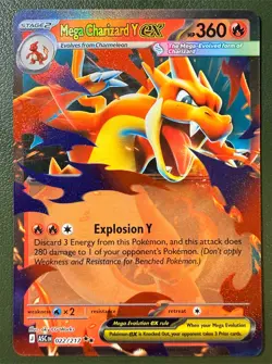 Pokemon TCG Mega Charizard Y ex 22/217 Ascended Heroes ME2.5 NM - Image 1