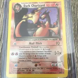 Pokemon Dark Charizard Team Rocket 4/82 Holo Rare Unlimited English 2000 - Image 1