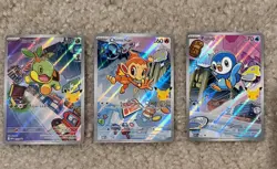 Pokemon TCG First Partner Illustration Collection Series 1 Gen 4 Sinnoh Starters - Image 1