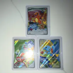 Charmander Bulbasaur Squirtle Pokemon TCG First Partner Illustration Collection - Image 1