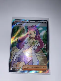 Pokemon TCG Miriam Trainer Full Art Holo Scarlet & Violet Base Set - Image 1