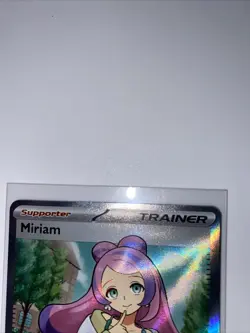 Pokemon TCG Miriam Trainer Full Art Holo Scarlet & Violet Base Set - Image 5