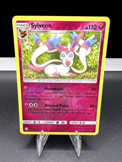 Sylveon 155/236 Rare Cosmic Eclipse Pokemon Near Mint Reverse Holo - Image 1