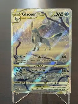 Pokemon Glaceon VSTAR GG40/GG70 Crown Zenith: Galarian Gallery Holo NM - Image 1